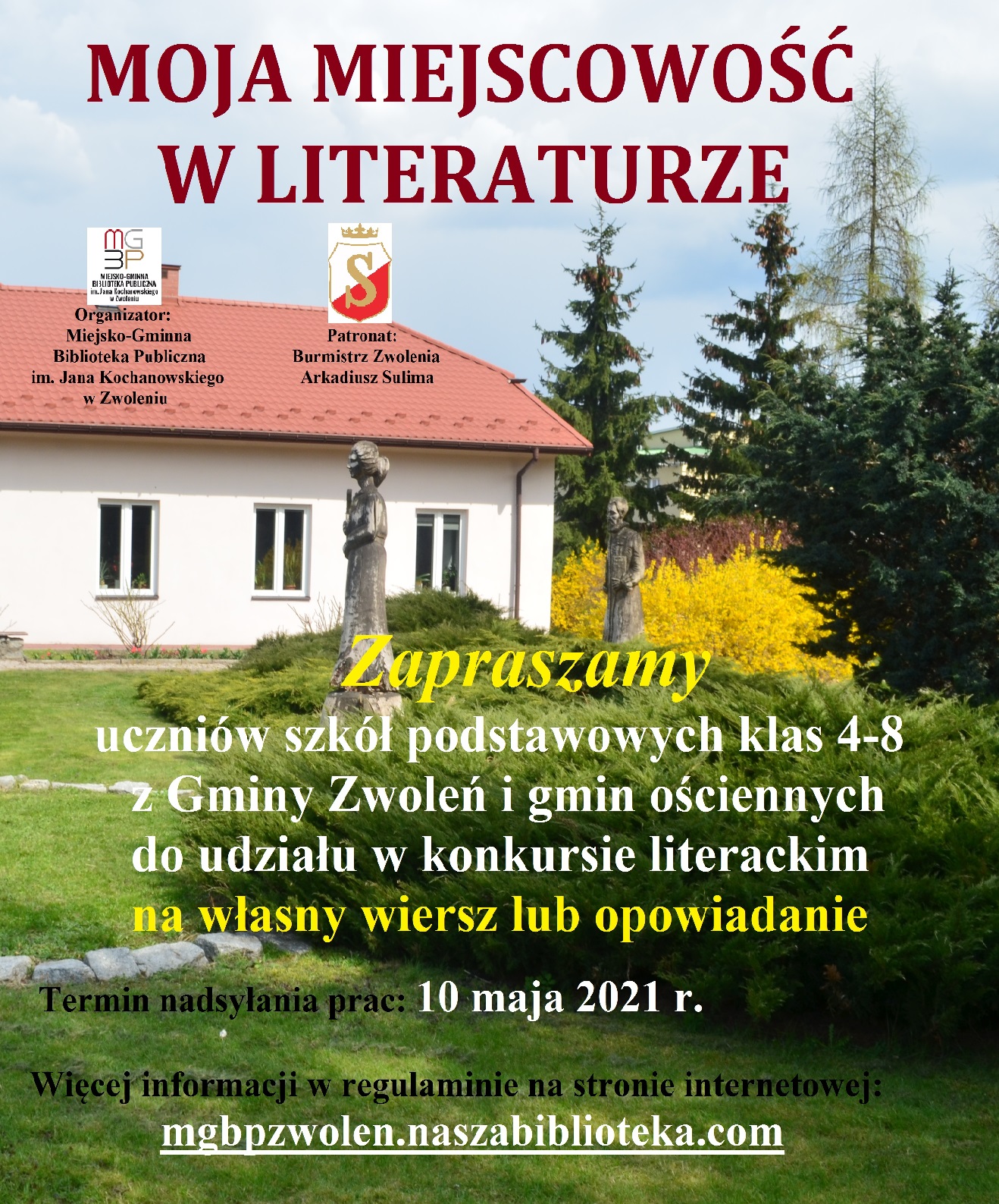 plakat konkursu „Moja miejscowość w literaturze”