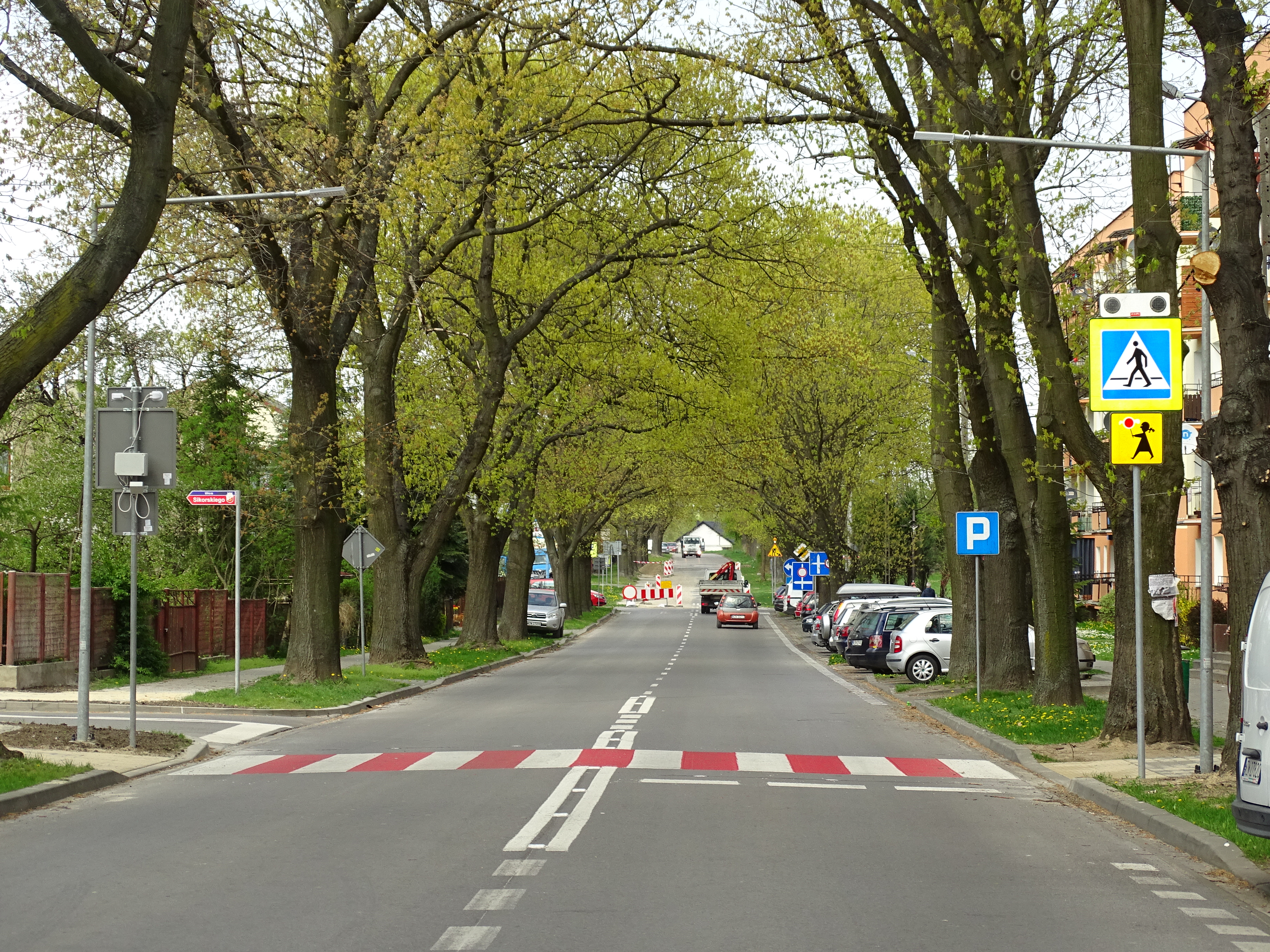 Przejście dla pieszych w ulicy 11 Listopada. 