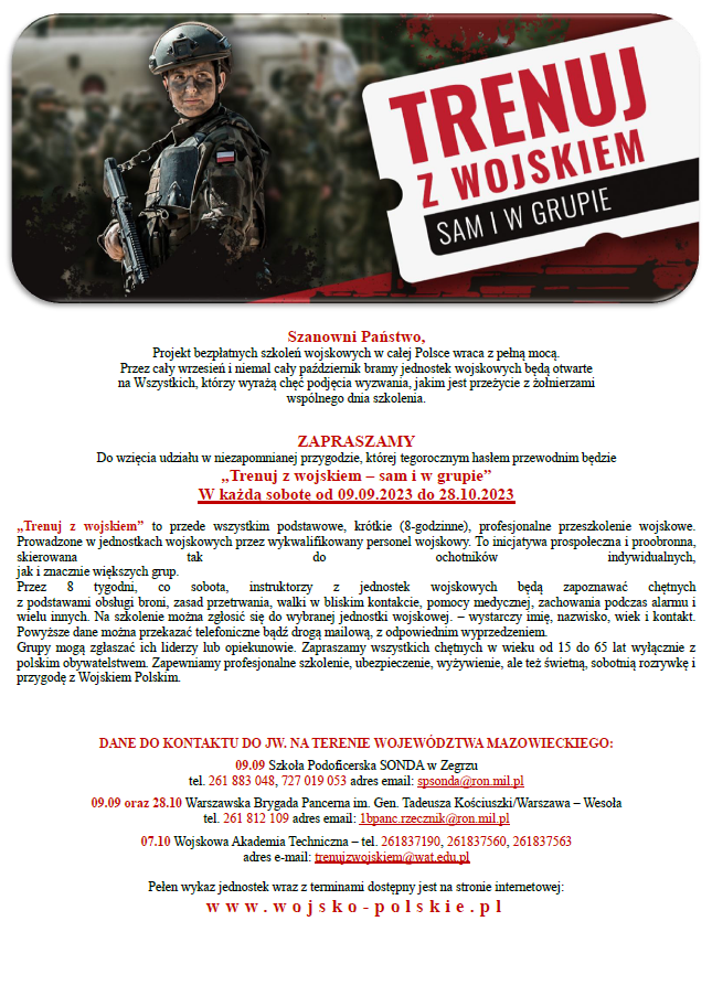 plakat wojska