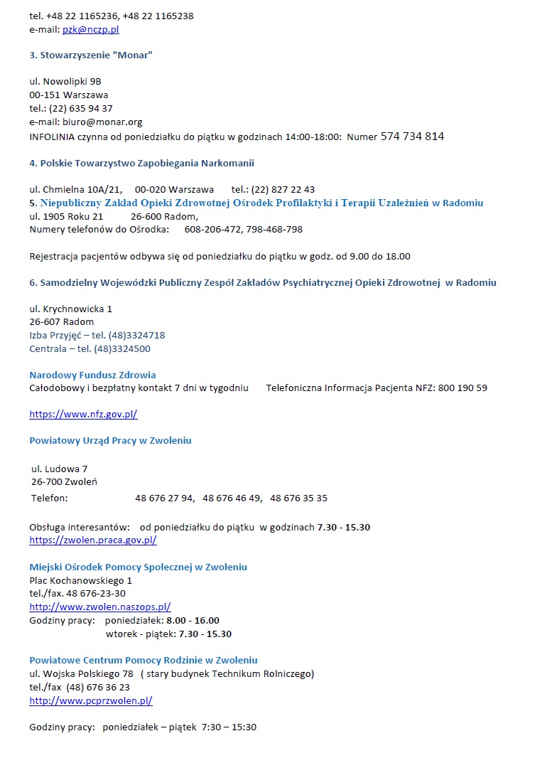 Lista jednostek 