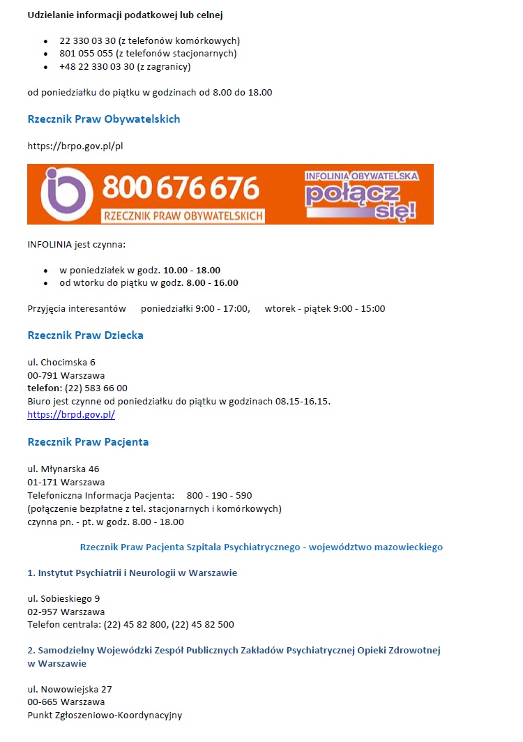 Lista jednostek 